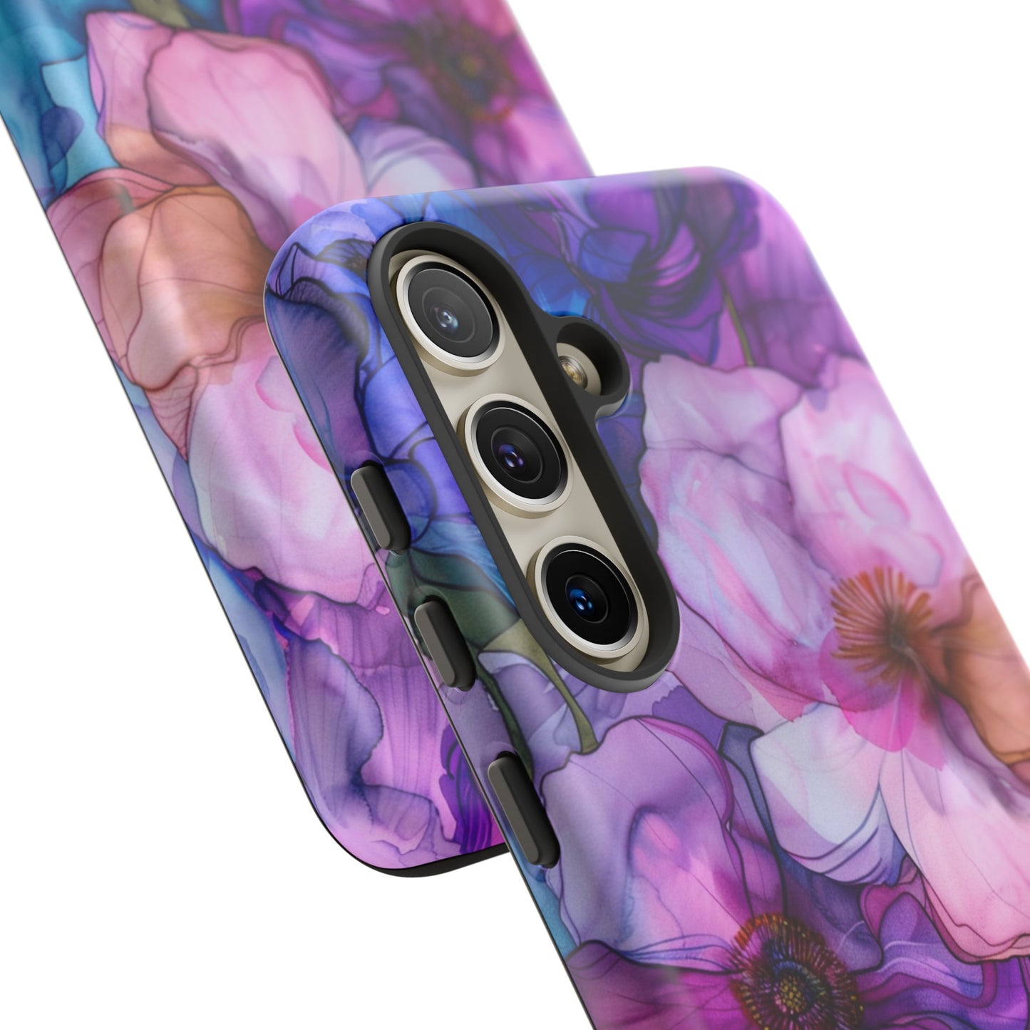 Purple Flower Stained Glass Phone Case