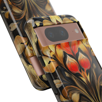 Gold Floral Art Deco Phone Case