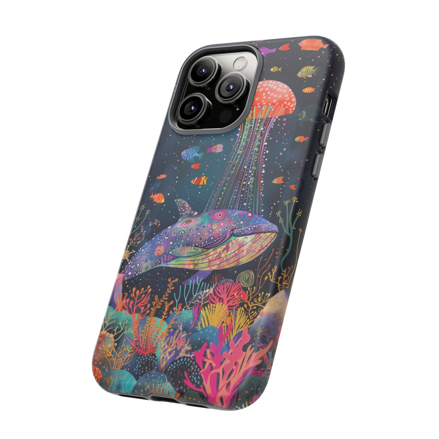 Whale Shark, Turtle, Jellyfish Phone Case