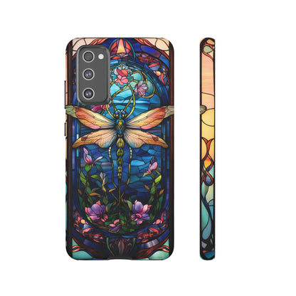 Art Nouveau Stained Glass Dragonfly Phone Case