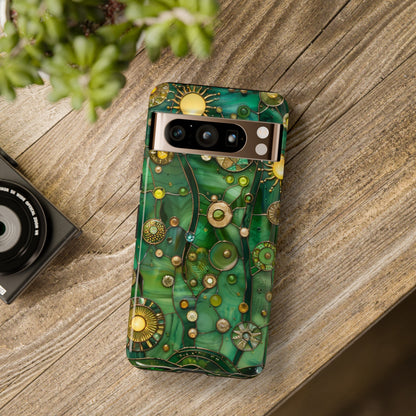 Green Celestial Stained Glass Mosaic Phone Case