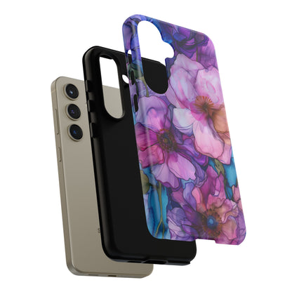 Purple Flower Stained Glass Phone Case