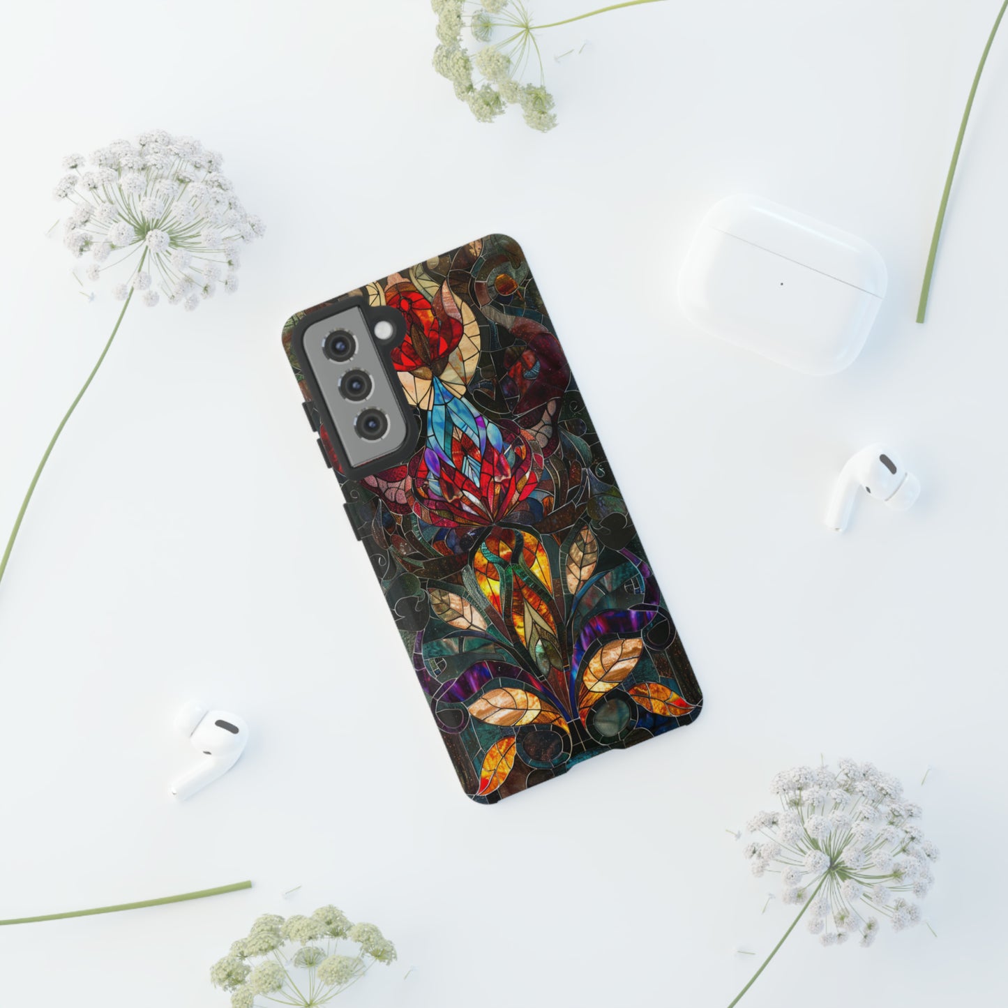 Art Deco Stained Glass floral Phone Case