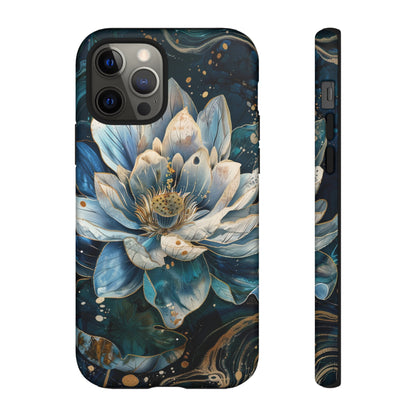 Zen Stained Glass Lotus Floral Design Phone Case