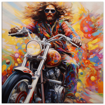 Motorcycle Freedom psychedelic art