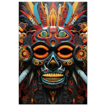 Tribal Witch Doctor Psychedelic Art Canvas: A Mesmerizing Journey into the Mystical