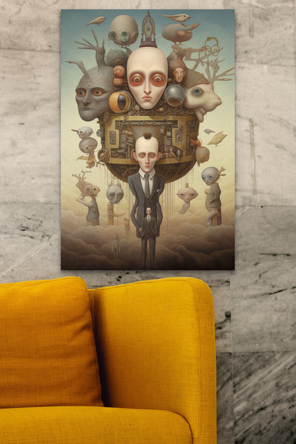 Surrealistic Business as Usual Canvas Art Print