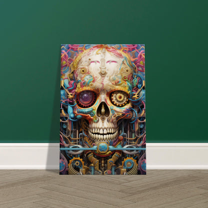 Burst of psychedelic colors wall decor