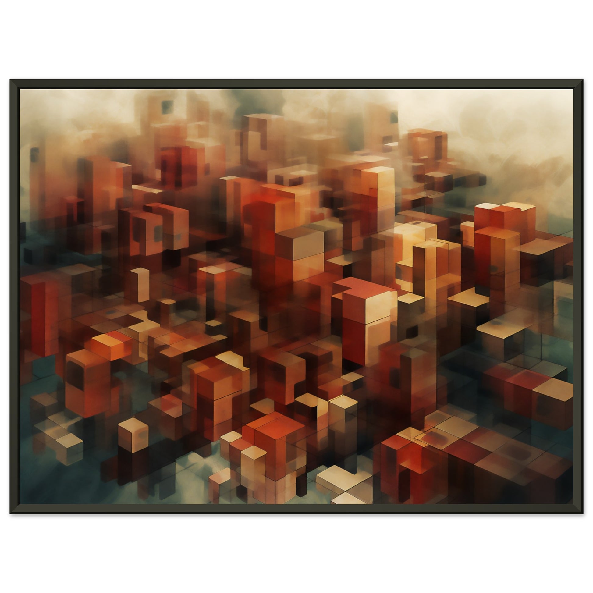 Multidimensional Latent Space Metal Framed Poster - Abstract Art