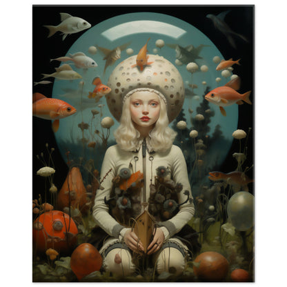 Surrealistic Undersea Escape Pod" Canvas Print