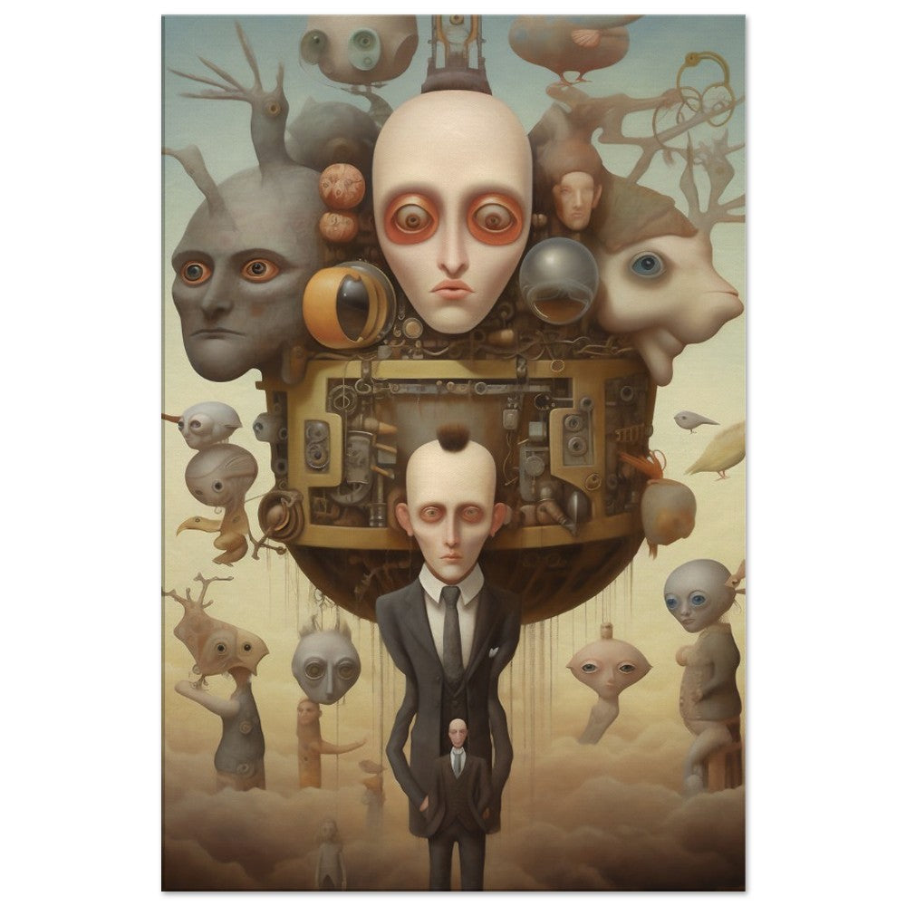 Surrealistic Business as Usual Canvas Art Print