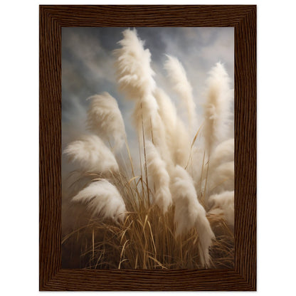 The Grass is Blowing in the Wind Wooden Framed Poster - Captivating Wall Art