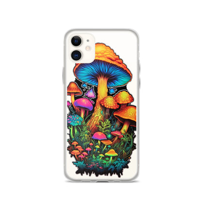 Enchanted Journey: Psychedelic Magic Mushroom Trip | Clear iPhone Case