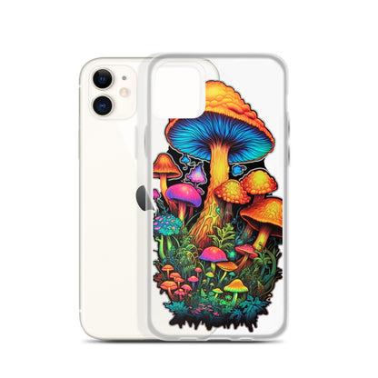 Enchanted Journey: Psychedelic Magic Mushroom Trip | Clear iPhone Case