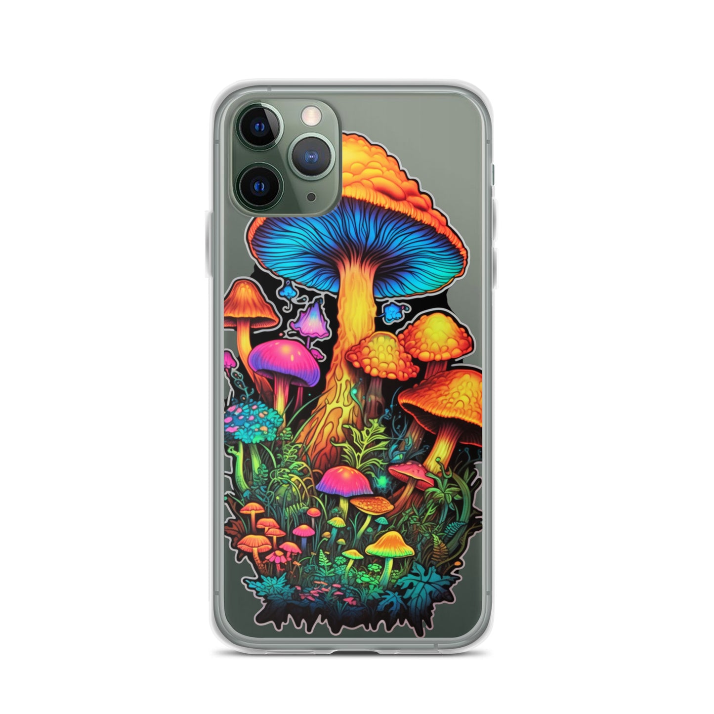 Enchanted Journey: Psychedelic Magic Mushroom Trip | Clear iPhone Case