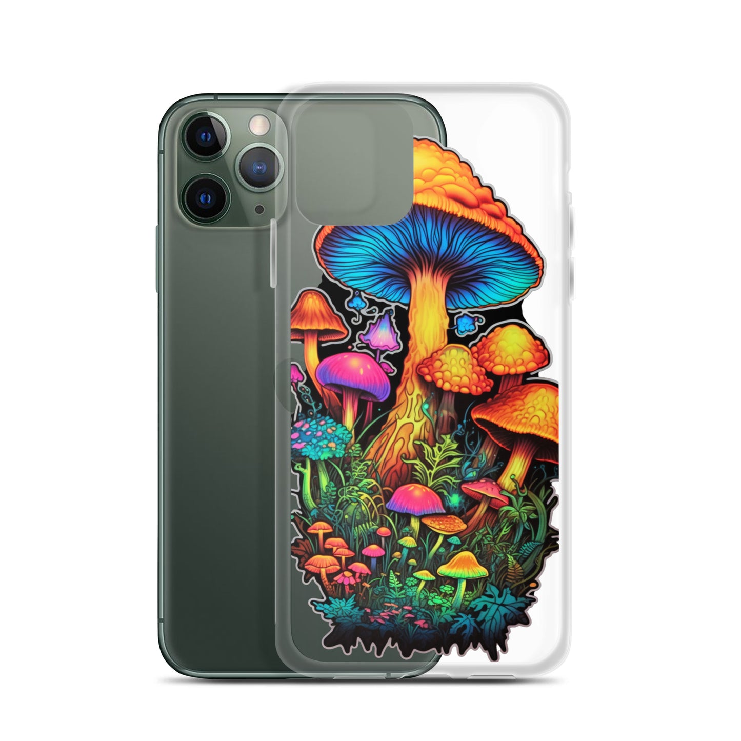 Enchanted Journey: Psychedelic Magic Mushroom Trip | Clear iPhone Case