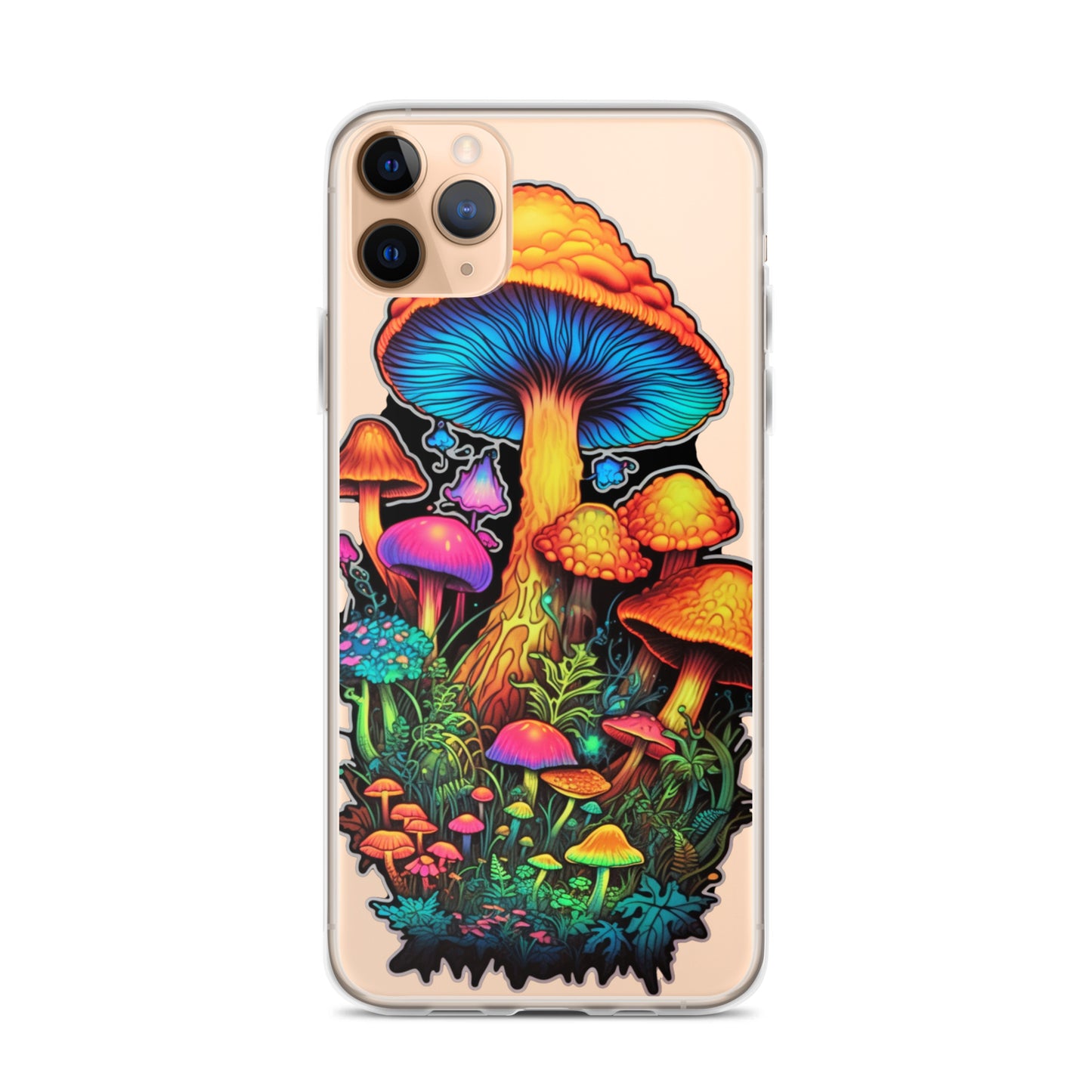 Enchanted Journey: Psychedelic Magic Mushroom Trip | Clear iPhone Case