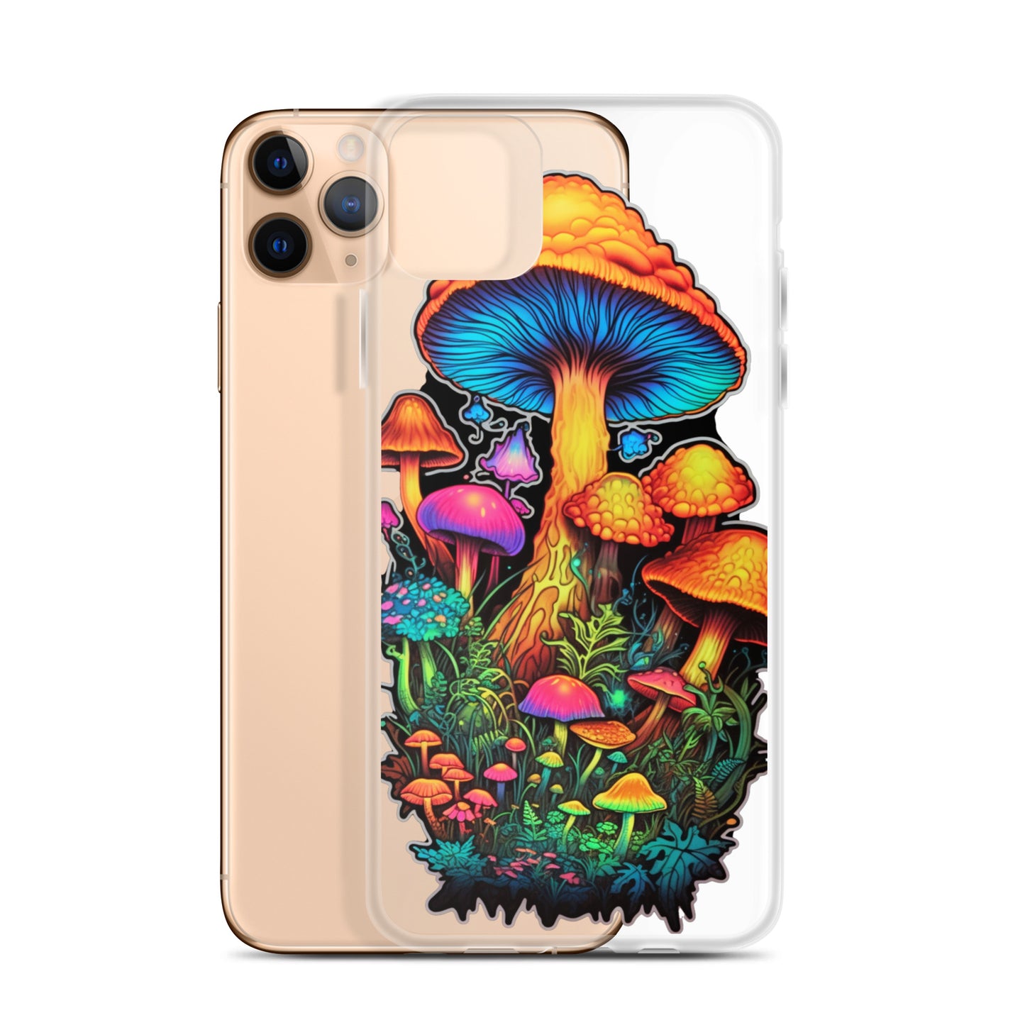 Enchanted Journey: Psychedelic Magic Mushroom Trip | Clear iPhone Case