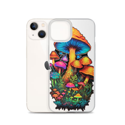 Enchanted Journey: Psychedelic Magic Mushroom Trip | Clear iPhone Case