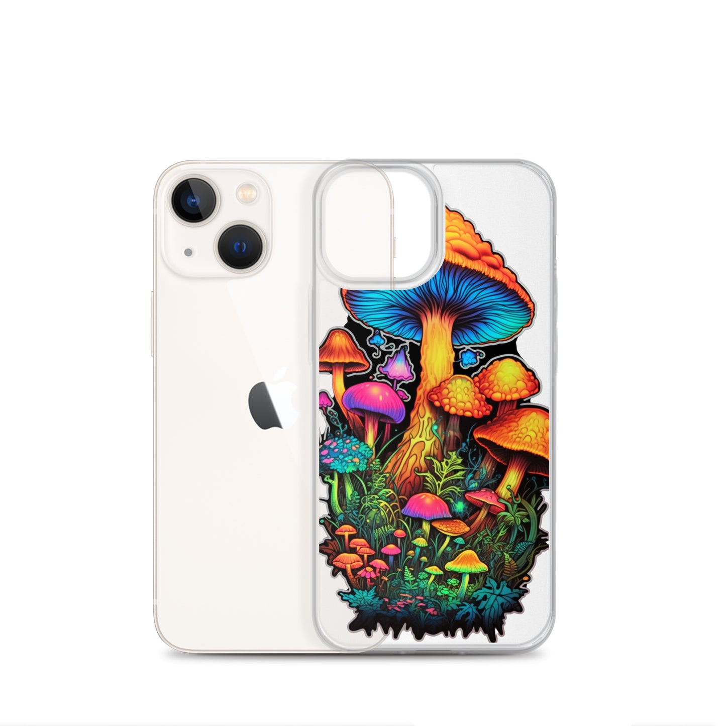 Enchanted Journey: Psychedelic Magic Mushroom Trip | Clear iPhone Case