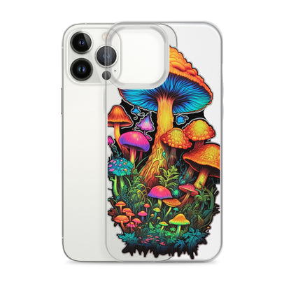 Enchanted Journey: Psychedelic Magic Mushroom Trip | Clear iPhone Case