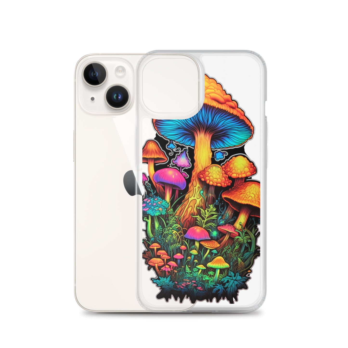 Enchanted Journey: Psychedelic Magic Mushroom Trip | Clear iPhone Case