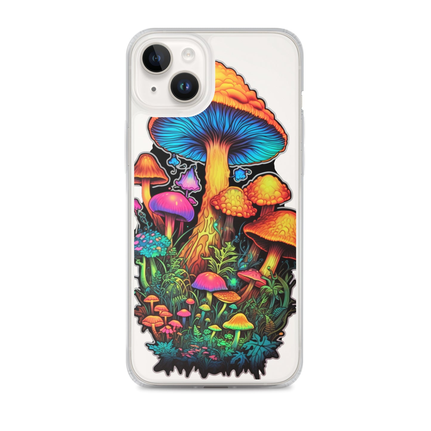 Enchanted Journey: Psychedelic Magic Mushroom Trip | Clear iPhone Case