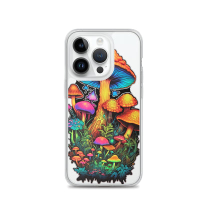 Enchanted Journey: Psychedelic Magic Mushroom Trip | Clear iPhone Case