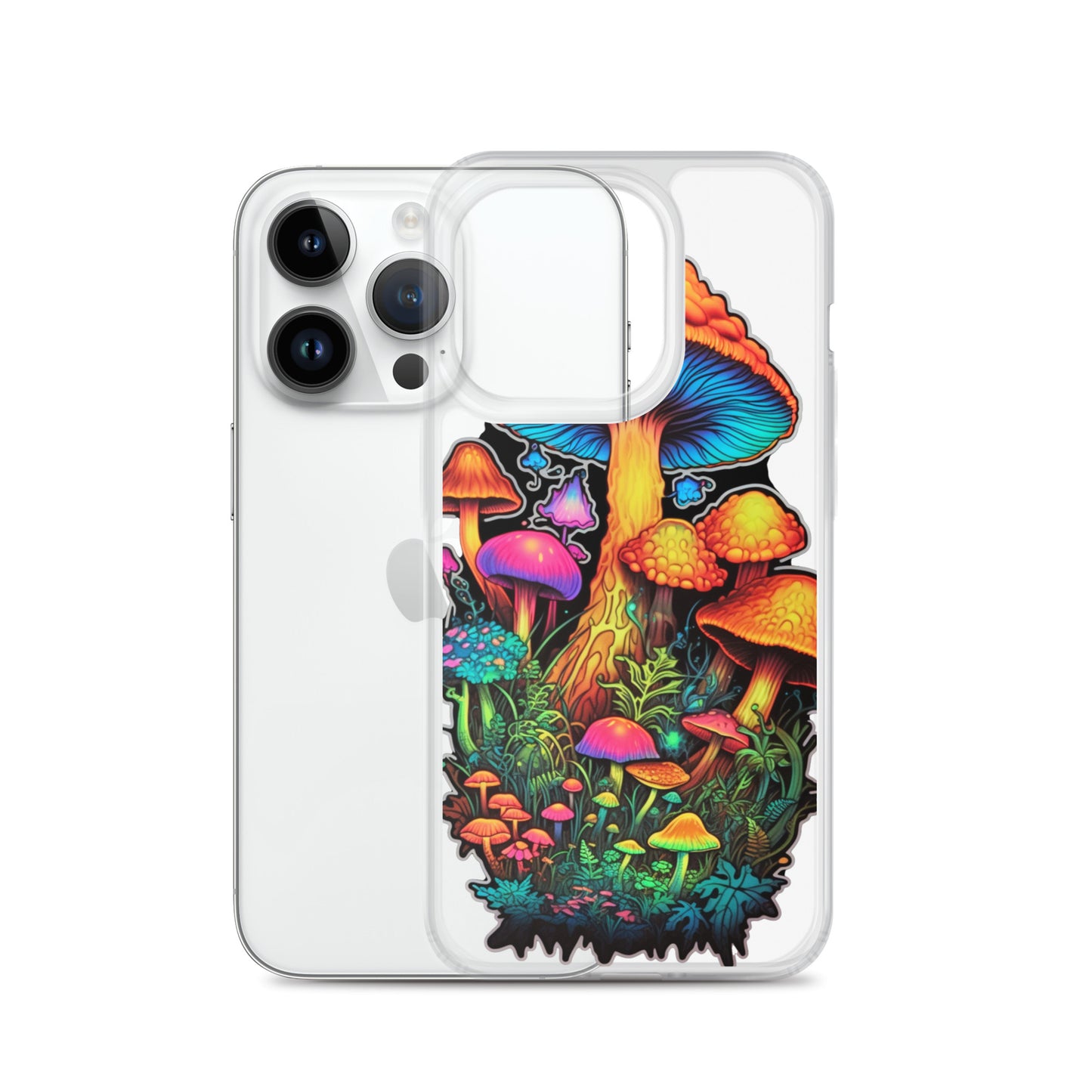 Enchanted Journey: Psychedelic Magic Mushroom Trip | Clear iPhone Case