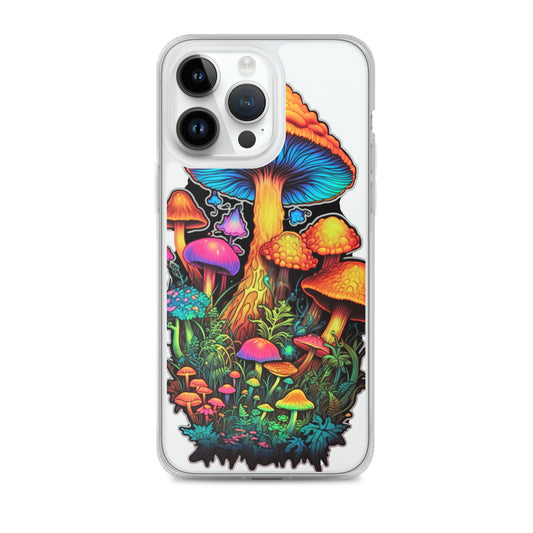 Enchanted Journey: Psychedelic Magic Mushroom Trip | Clear iPhone Case