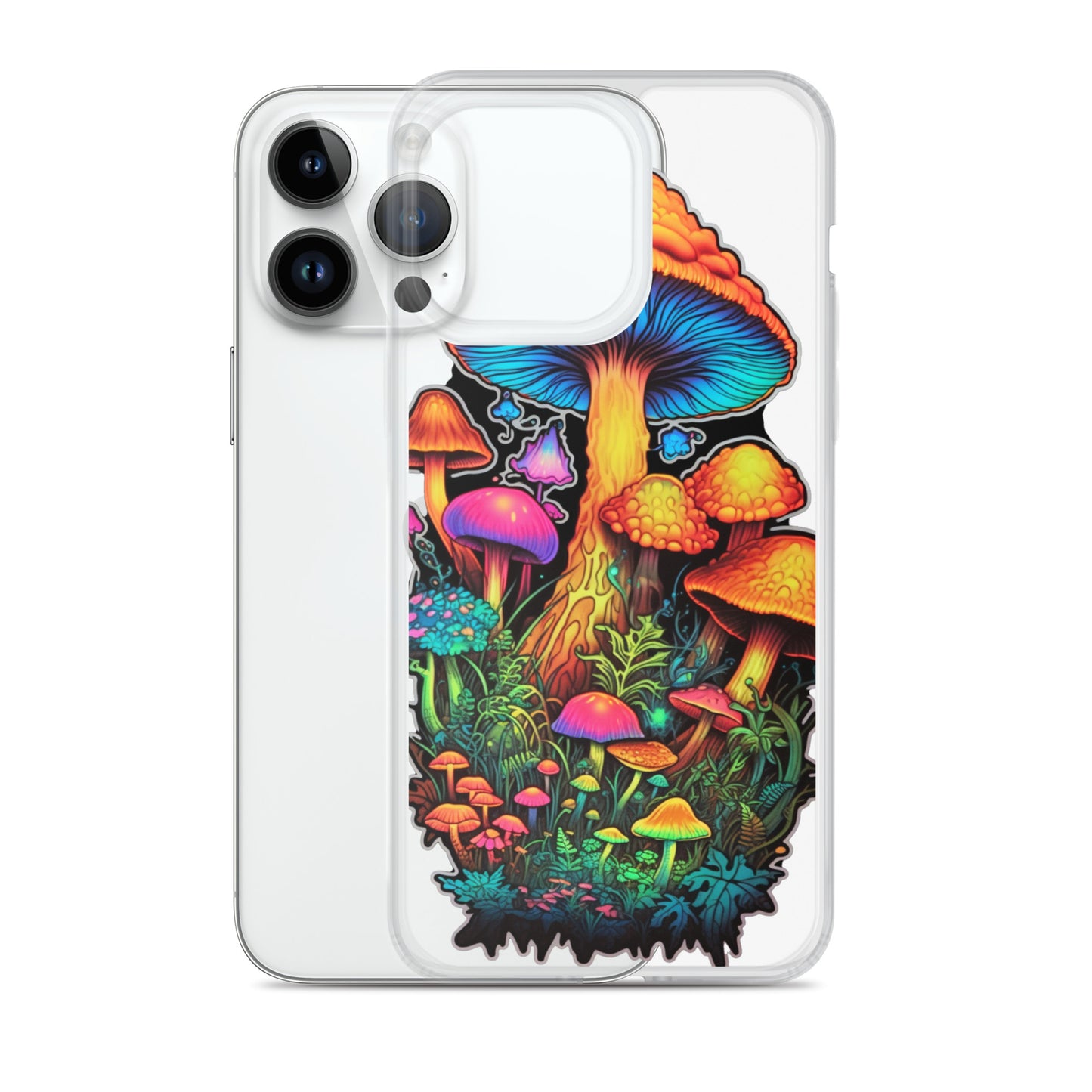 Enchanted Journey: Psychedelic Magic Mushroom Trip | Clear iPhone Case