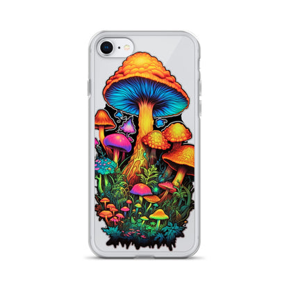 Enchanted Journey: Psychedelic Magic Mushroom Trip | Clear iPhone Case