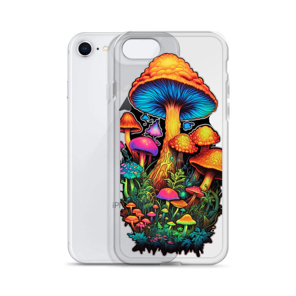 Enchanted Journey: Psychedelic Magic Mushroom Trip | Clear iPhone Case