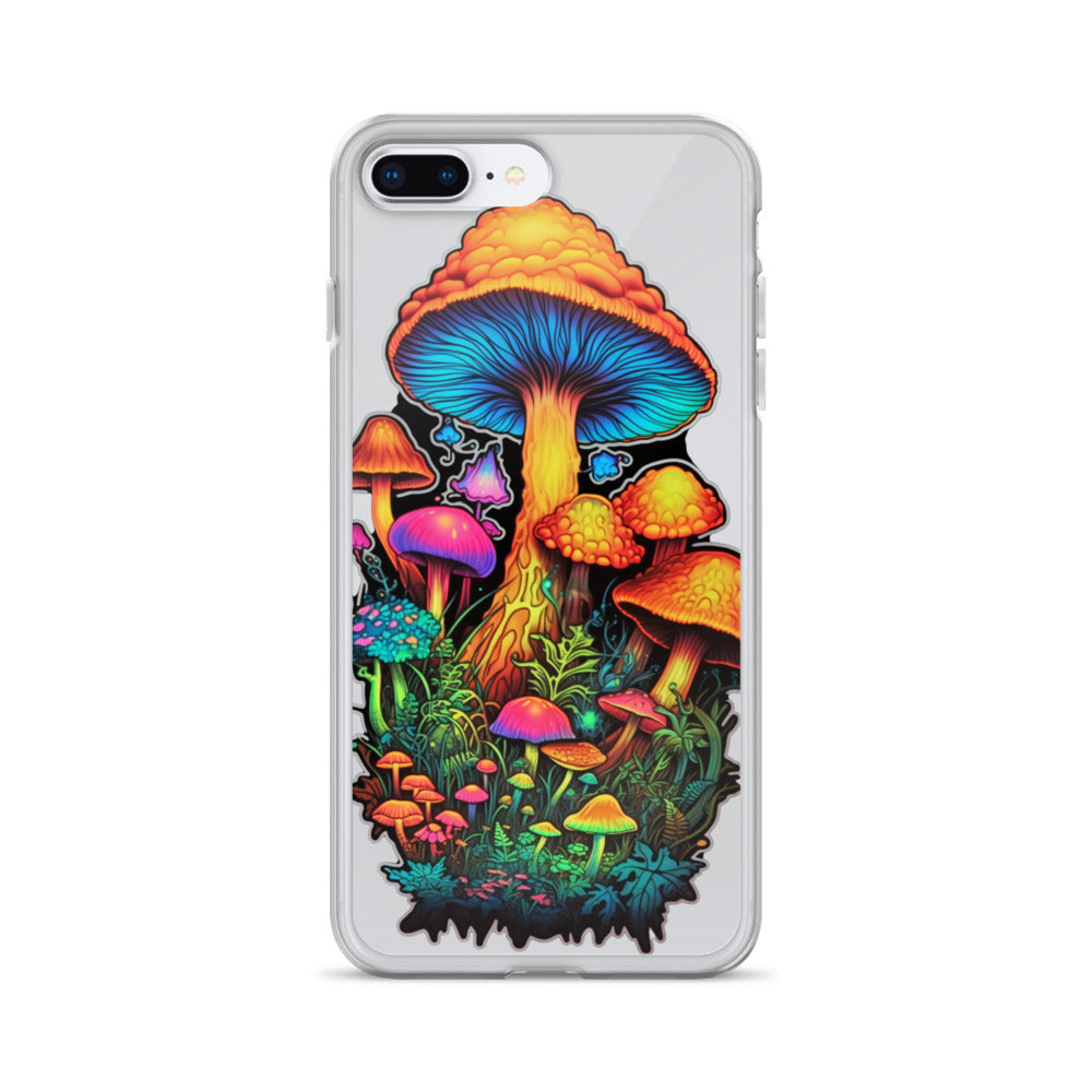 Enchanted Journey: Psychedelic Magic Mushroom Trip | Clear iPhone Case