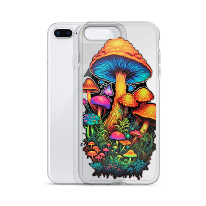 Enchanted Journey: Psychedelic Magic Mushroom Trip | Clear iPhone Case