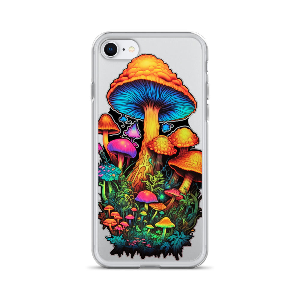 Enchanted Journey: Psychedelic Magic Mushroom Trip | Clear iPhone Case