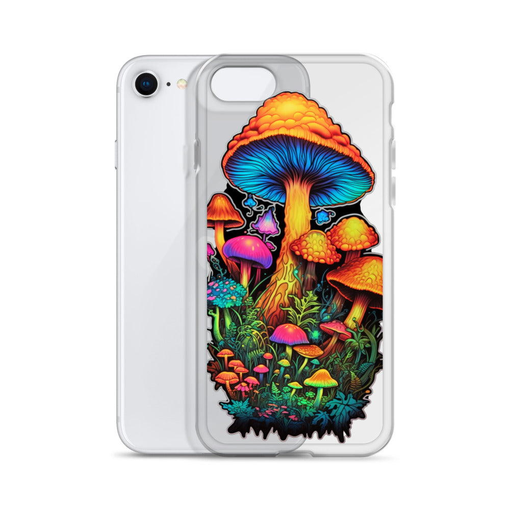 Enchanted Journey: Psychedelic Magic Mushroom Trip | Clear iPhone Case