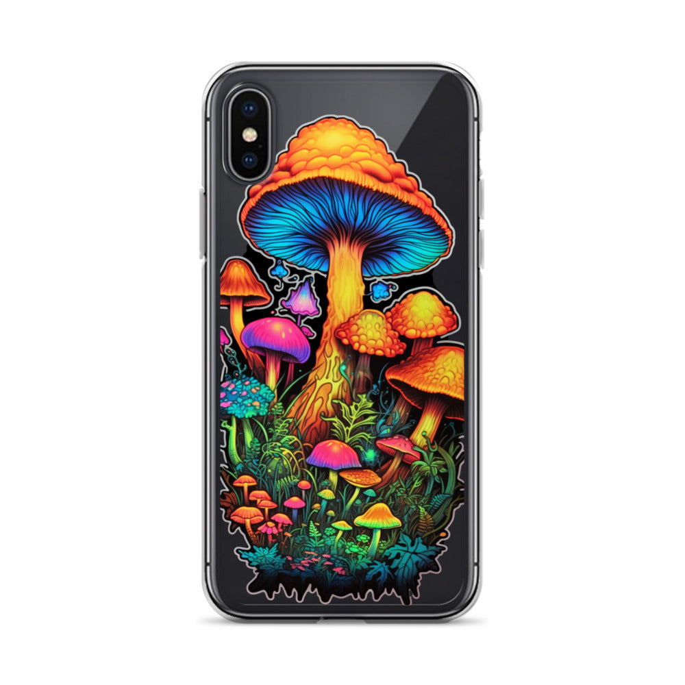 Enchanted Journey: Psychedelic Magic Mushroom Trip | Clear iPhone Case