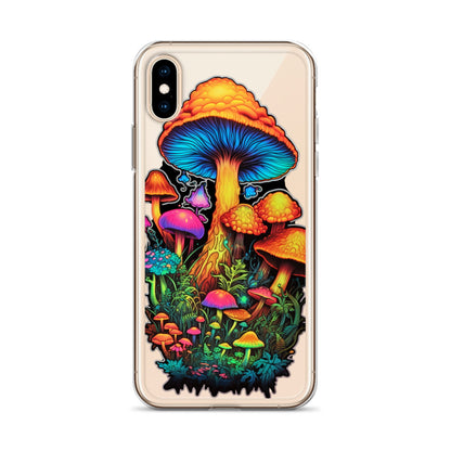 Enchanted Journey: Psychedelic Magic Mushroom Trip | Clear iPhone Case