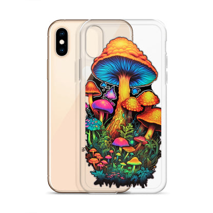 Enchanted Journey: Psychedelic Magic Mushroom Trip | Clear iPhone Case