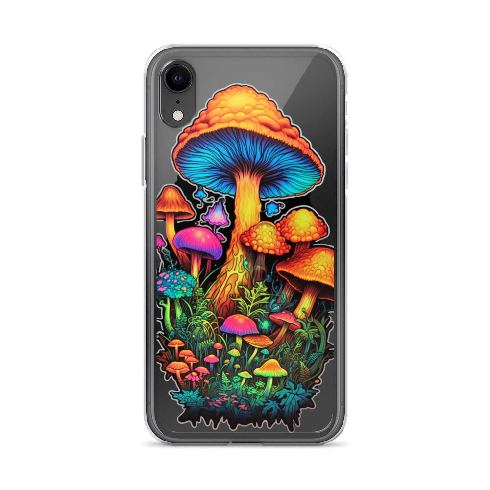 Enchanted Journey: Psychedelic Magic Mushroom Trip | Clear iPhone Case