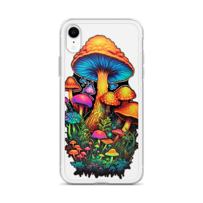 Enchanted Journey: Psychedelic Magic Mushroom Trip | Clear iPhone Case