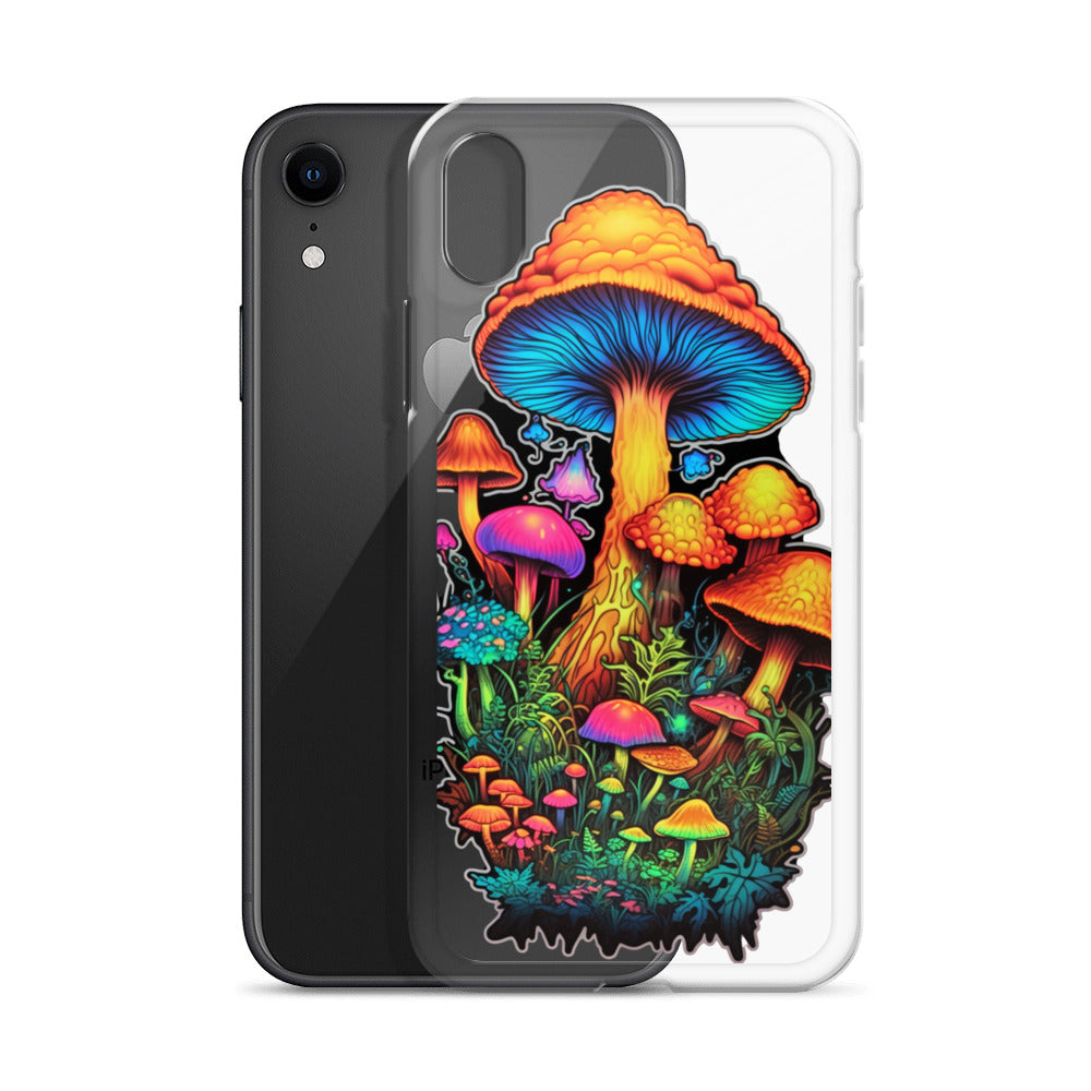 Enchanted Journey: Psychedelic Magic Mushroom Trip | Clear iPhone Case