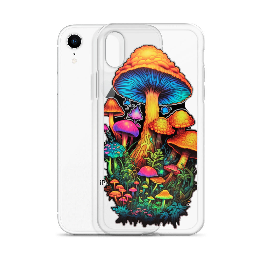 Enchanted Journey: Psychedelic Magic Mushroom Trip | Clear iPhone Case