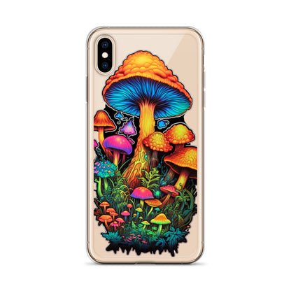 Enchanted Journey: Psychedelic Magic Mushroom Trip | Clear iPhone Case