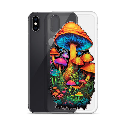 Enchanted Journey: Psychedelic Magic Mushroom Trip | Clear iPhone Case