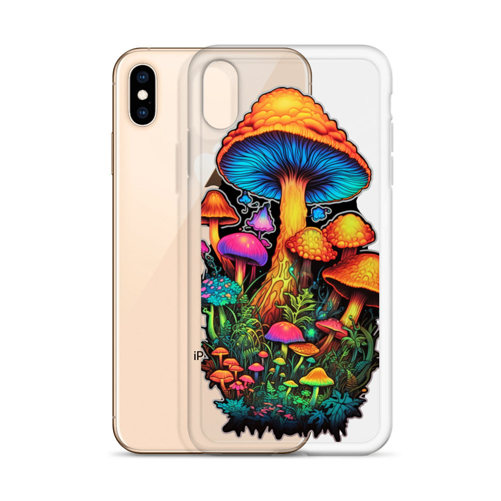 Enchanted Journey: Psychedelic Magic Mushroom Trip | Clear iPhone Case