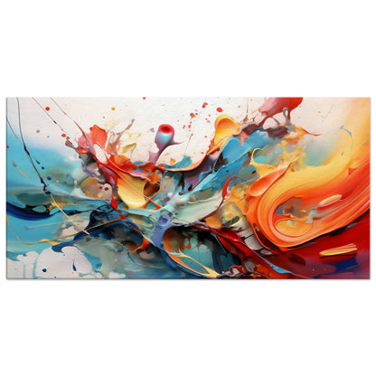 Abstract Color Splash Canvas Print | Expressive Art at Its Finest