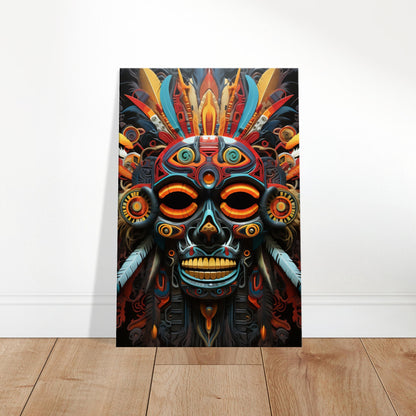 Tribal Witch Doctor Psychedelic Art Canvas: A Mesmerizing Journey into the Mystical