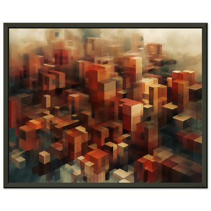 Multidimensional Latent Space Metal Framed Poster - Abstract Art